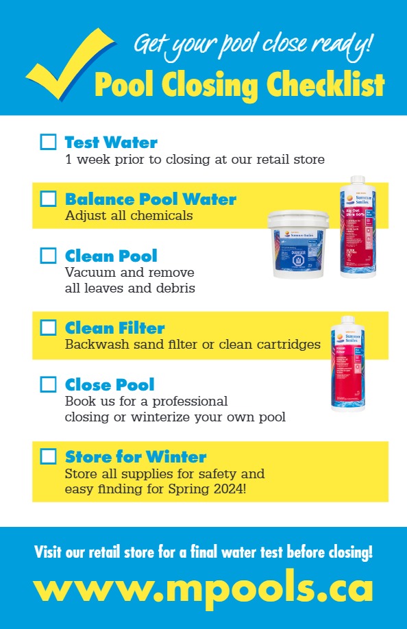 Mirage Pools Closing Brochure 2023 Mirage Pool Services